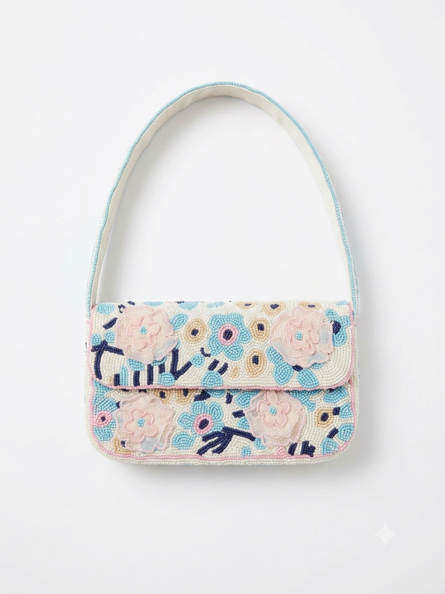 Floral Appliqué Bag
