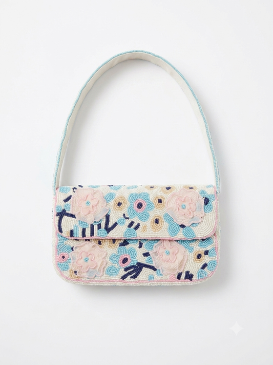 Floral Appliqué Bag