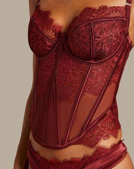 Aaliyah Kashyap’s Closet - Noir Red Lace Corset