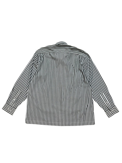 Cheongsam Black & White Cotton Shirt