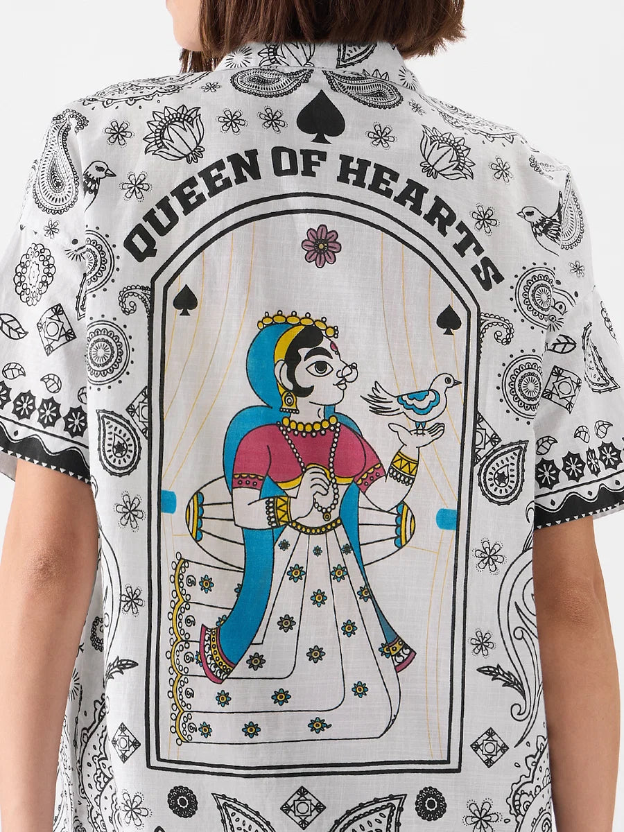 The Souled Store Tss Orginals Queen Of Hearts Shirt