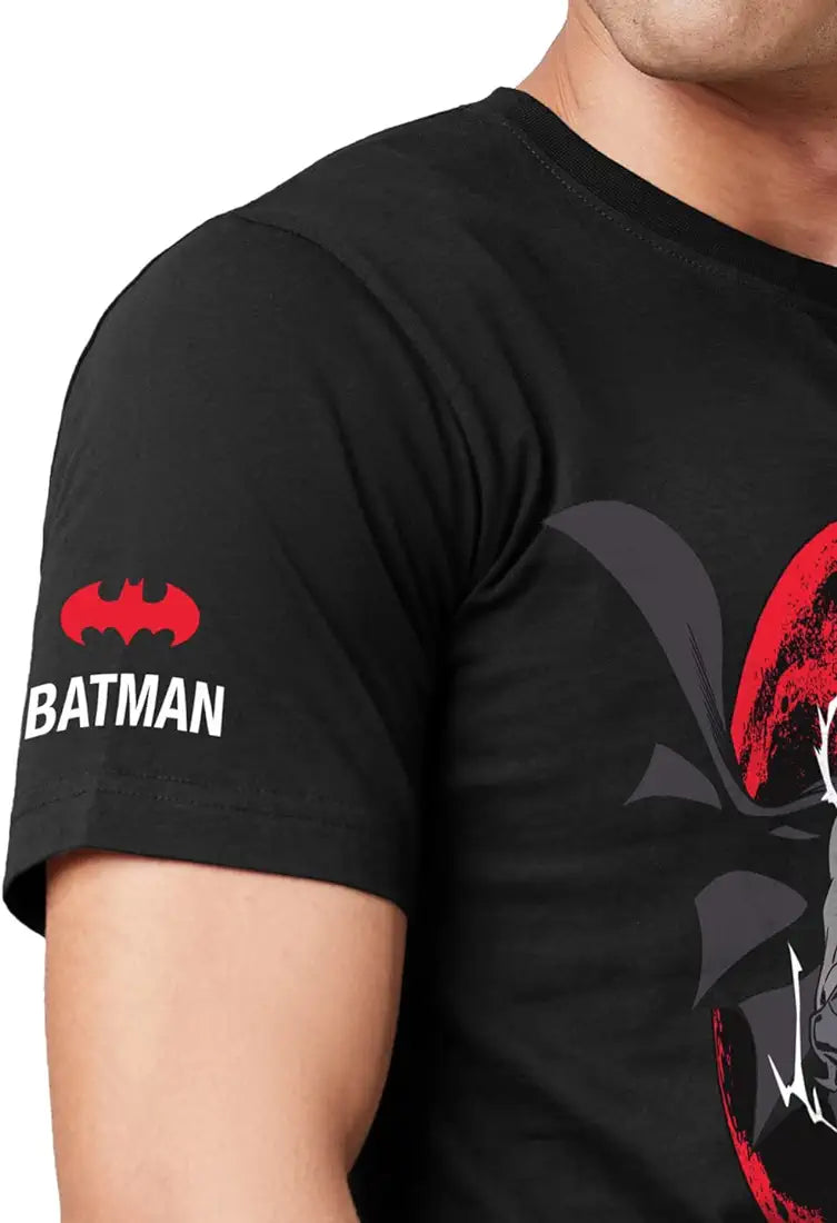 The Souled Store Batman Black Printed Tee