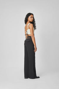 Polite Society Flower Corset - Creme Denim