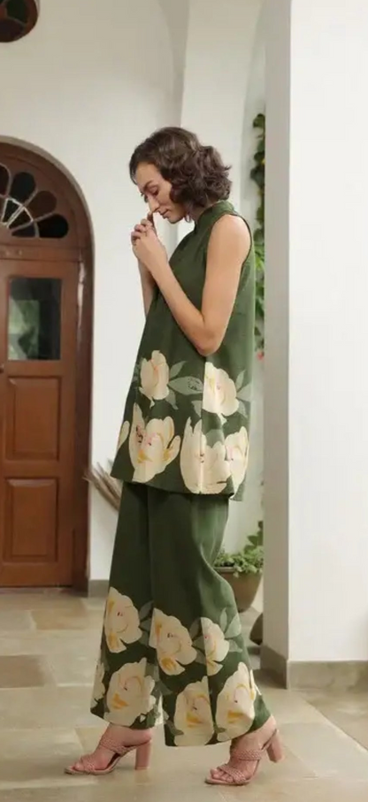Jisora Poppy Field Cotton Flex Co-ord Set