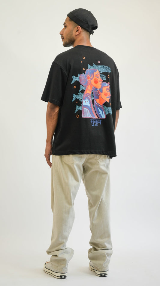 Folk & Fab Sukoon Noir Tee