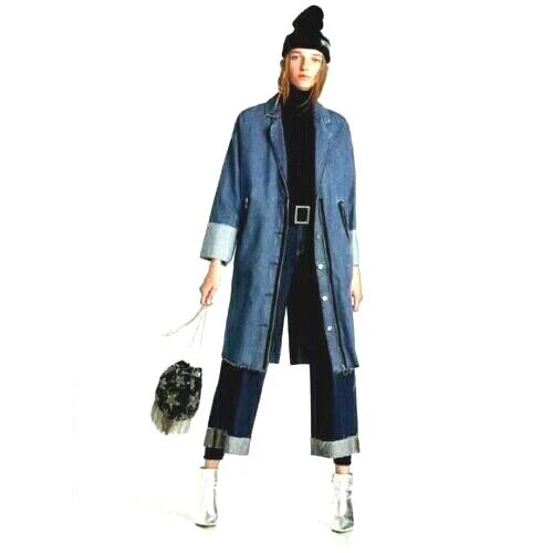 Zara Denim Trench Coat