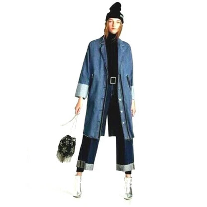 Zara Denim Trench Coat