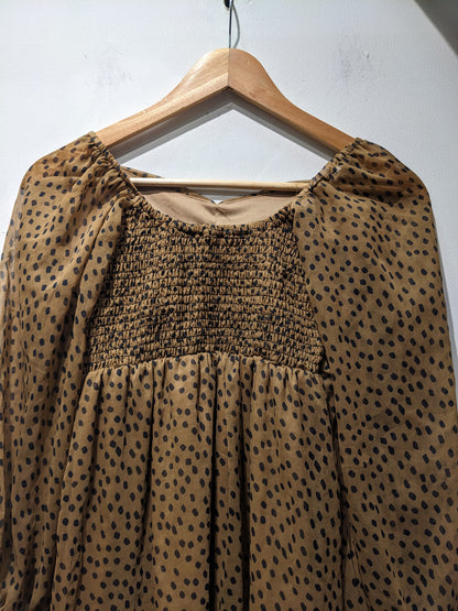 Brown Polka Dot Dress