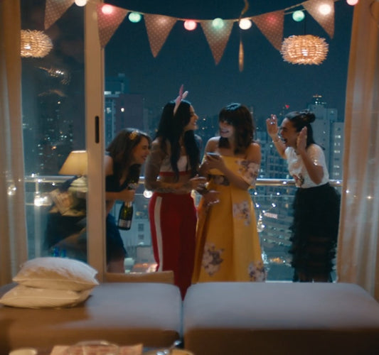 Four More Shots Please Yellow Floral Dress