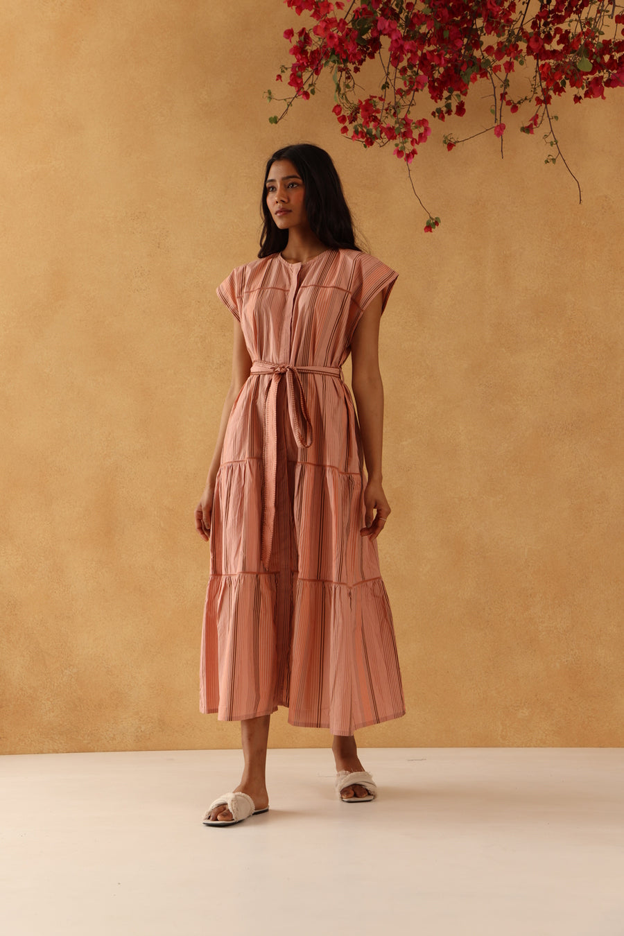 Nauheed Cyrusi’s Closet - Banera Cotton Peach Dress