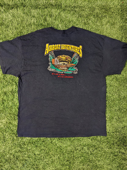 Gildan Airboat Adventures Lafitte, La Vintage Tee