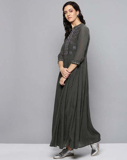 Label Ritu Kumar Embroidered Dress