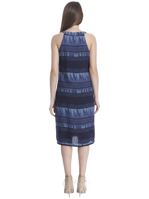 Vero Moda Navy Printed Dress