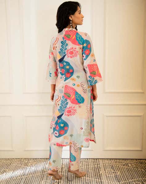 Varun Bahl Multicolour Amoeba Printed Kurta Set