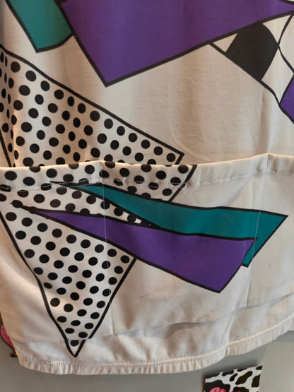 Vintage Colourblock Patterned Jersey