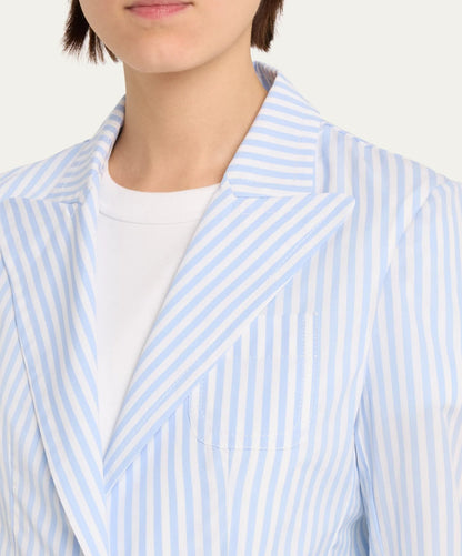 Nackiye Blue&White Lining Dress