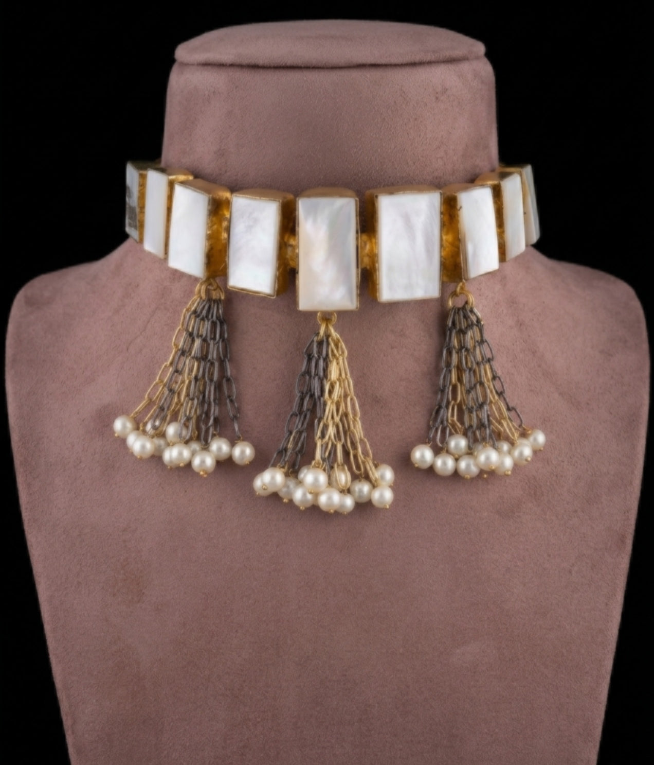 2 Tone short choker