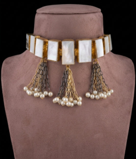 2 Tone short choker