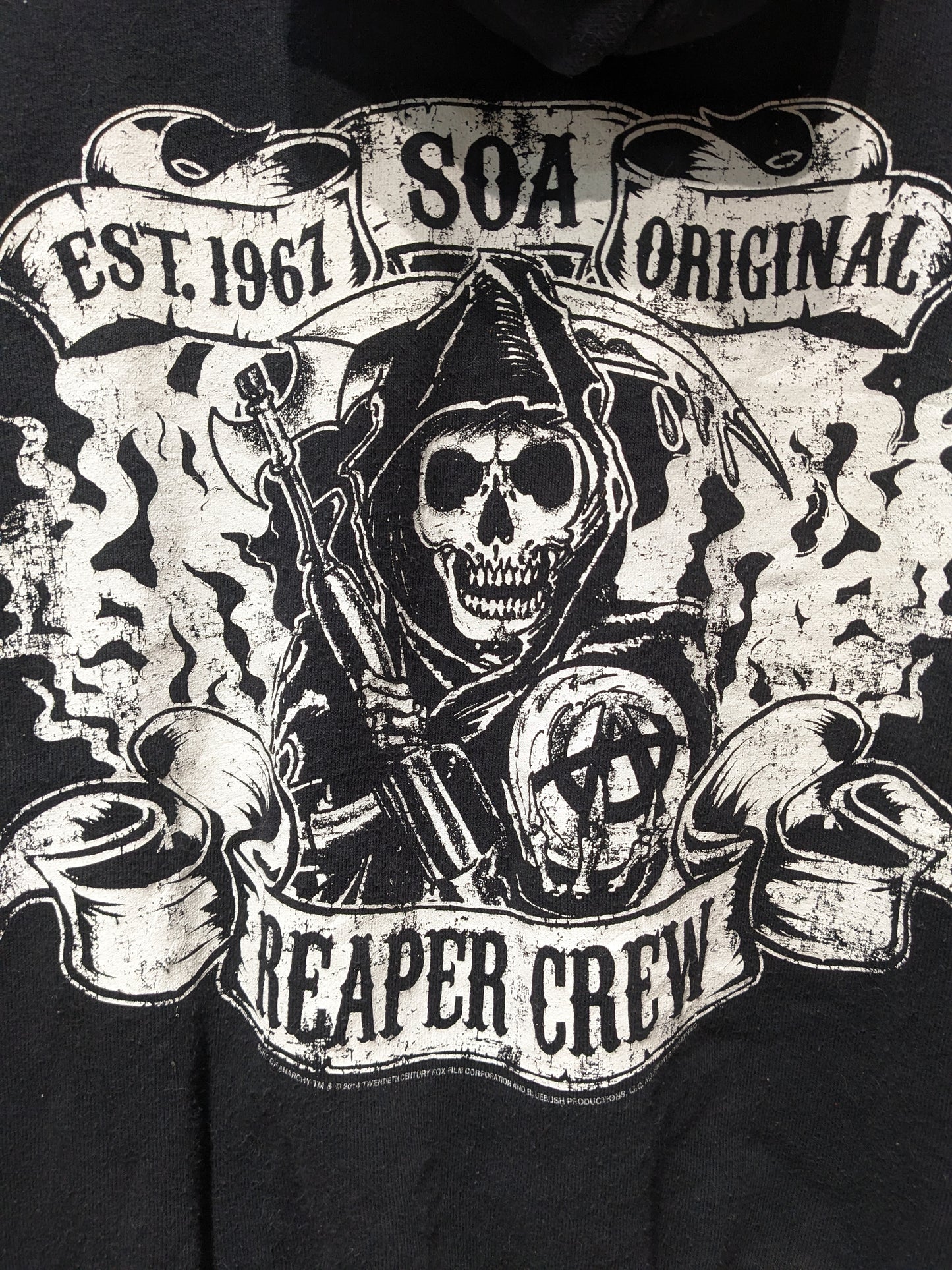 Sons Of Anarchy Reaper Crew Zipper Hoodie