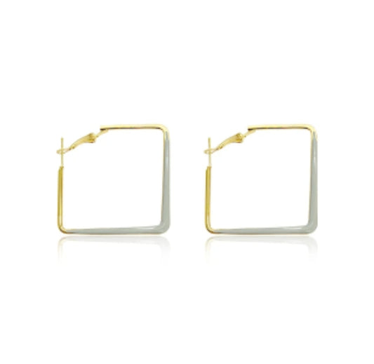 Grey Large Hoops