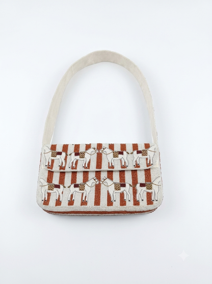Horse Beaded Bag
