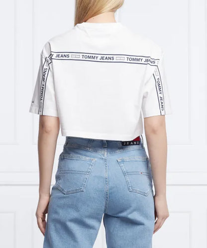 Tommy Jeans White Woman T-shirt