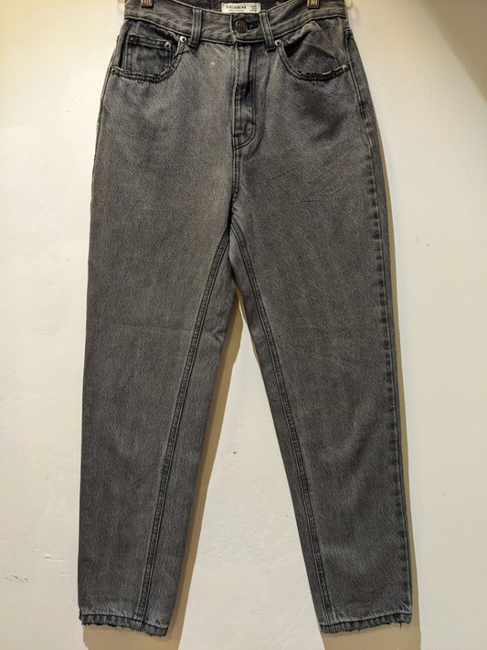 Pull & Bear Grey Straight Fit Jeans