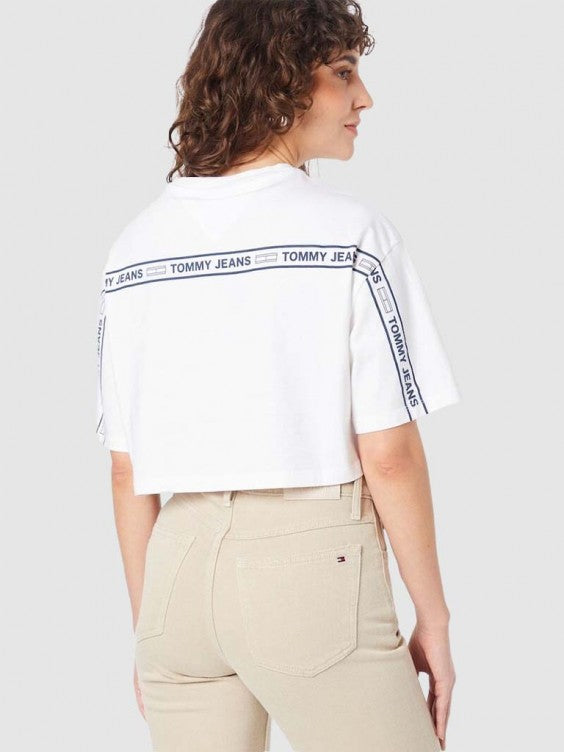 Tommy Jeans White Woman T-shirt