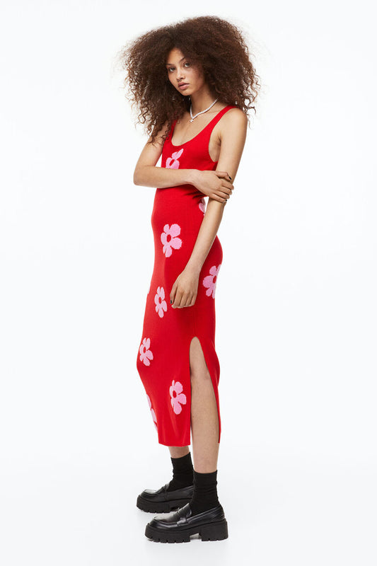 Divided Floral Dress