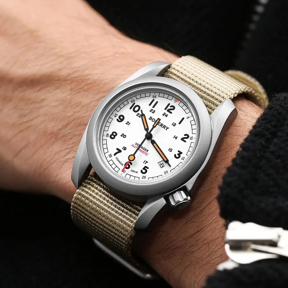 Boderry Titanium Automatic Military Watch