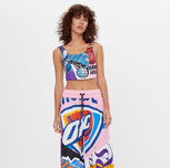 Bershka NBA Printed Corset Top