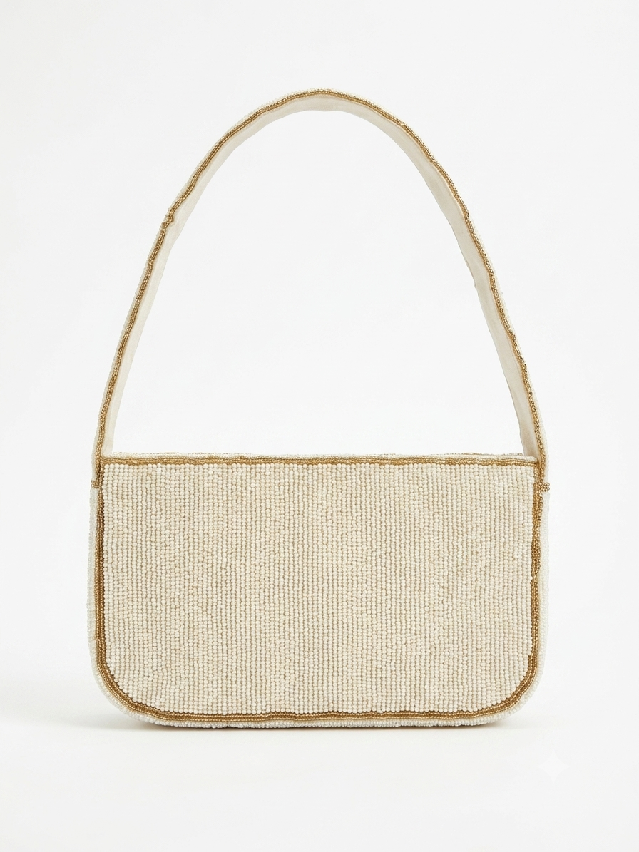 Gold Leaf Beaded Bag