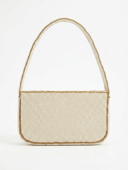 Gold Leaf Beaded Bag