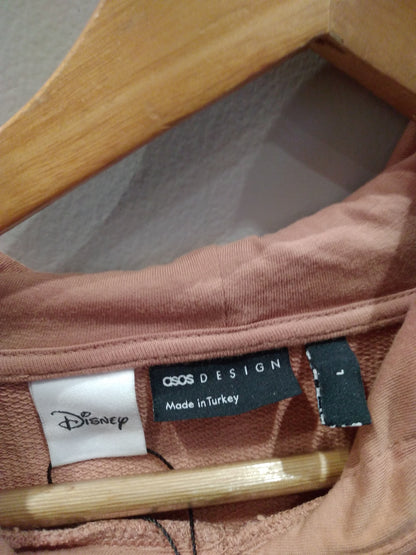 ASOS DESIGN trackies with Disney Mickey Mouse print in brown (part of a set)