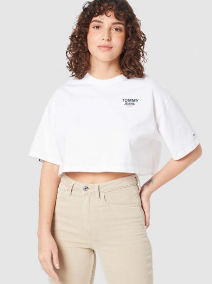 Tommy Jeans White Woman T-shirt