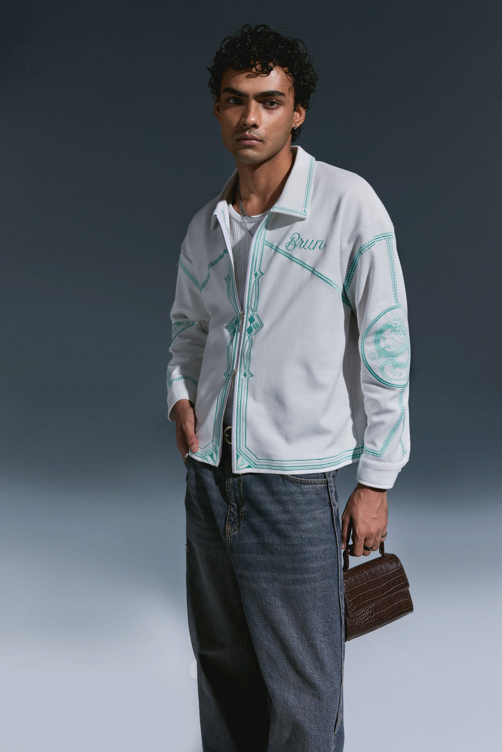 Brun White Shirt Jacket