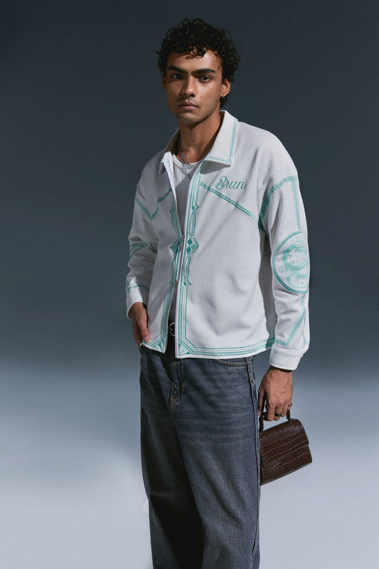 Brun White Shirt Jacket