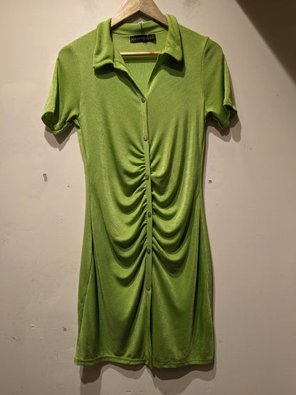 I Saw IT First Green Ribbed Dress