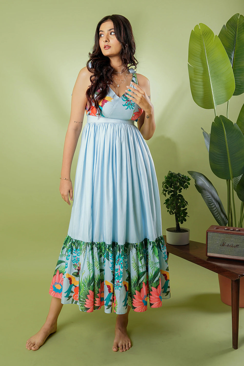 Peach It Up Floral Dress