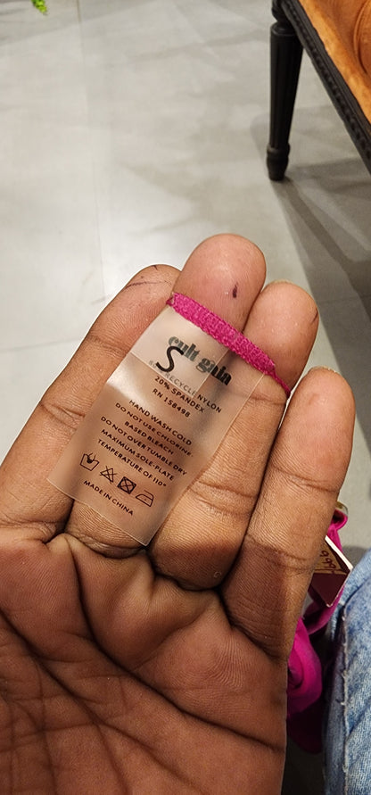 Cult Gaia Pink Ariah One Piece Crisscross