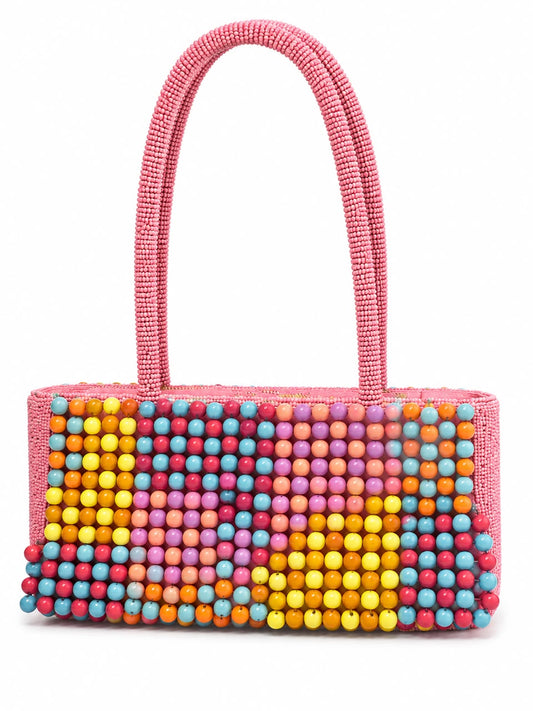 Pink Candy Beaded Bag