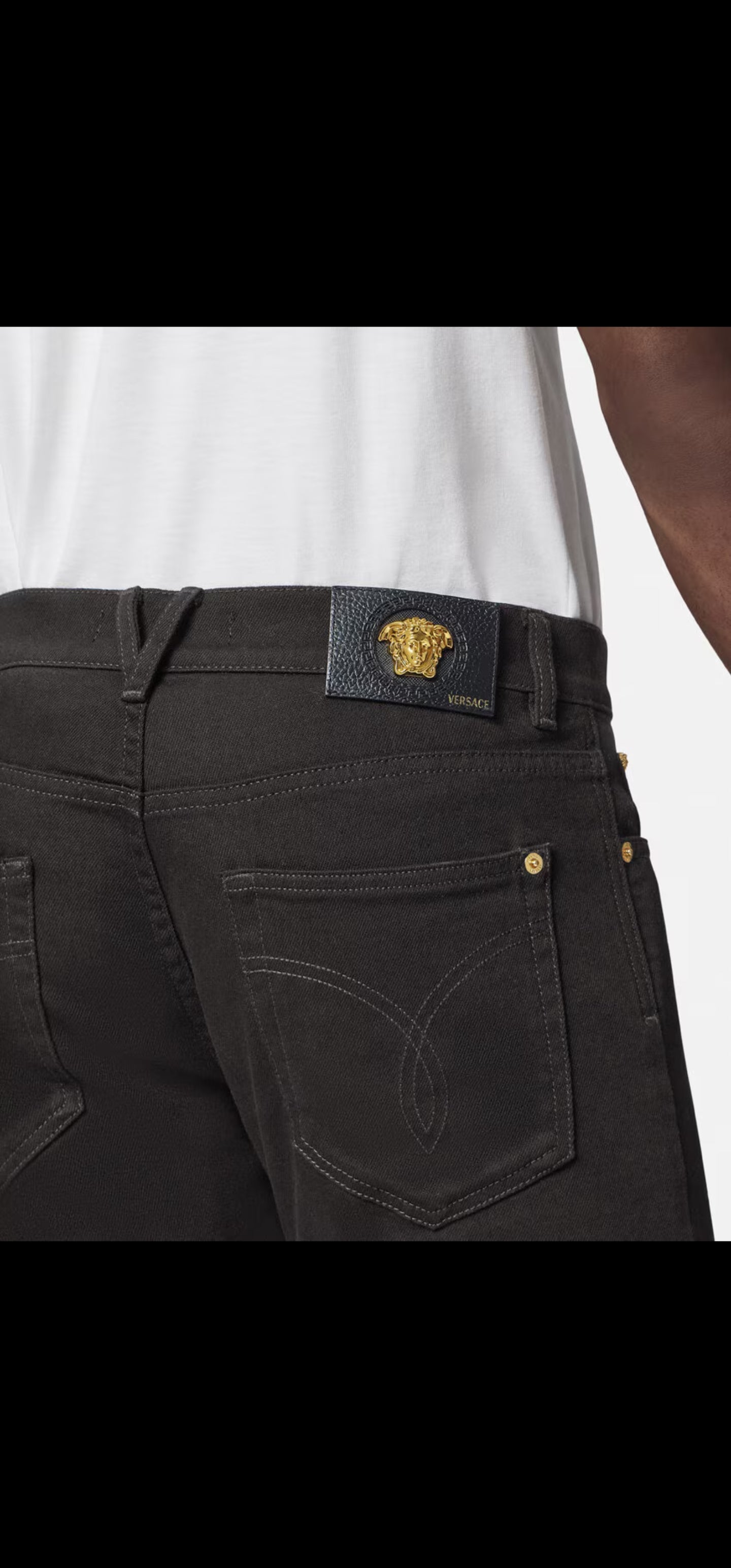 Versace Black Jeans