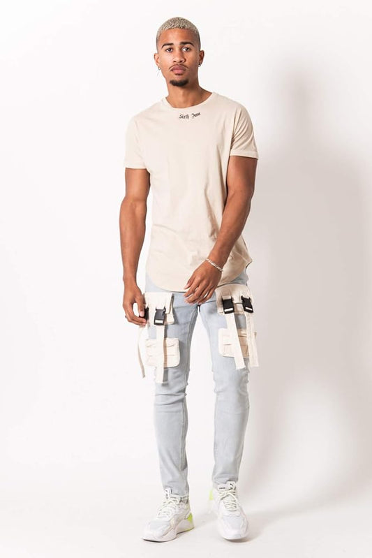 Sixth June Blue Tactical Pocket Jeans