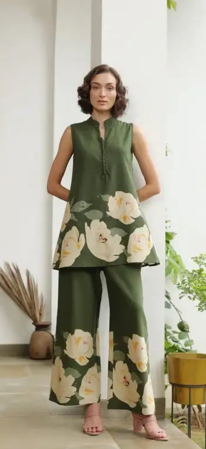 Jisora Poppy Field Cotton Flex Co-ord Set