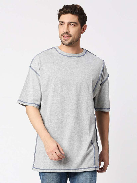 Blamblack Grey Comfort Fit Solid Tee