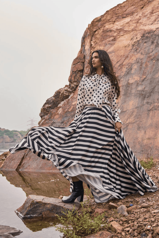 Dash & Dot maxi skirt set