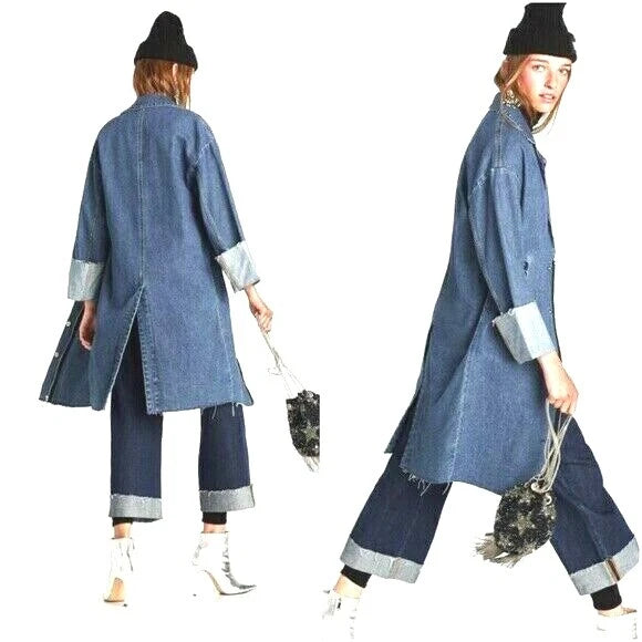 Zara Denim Trench Coat