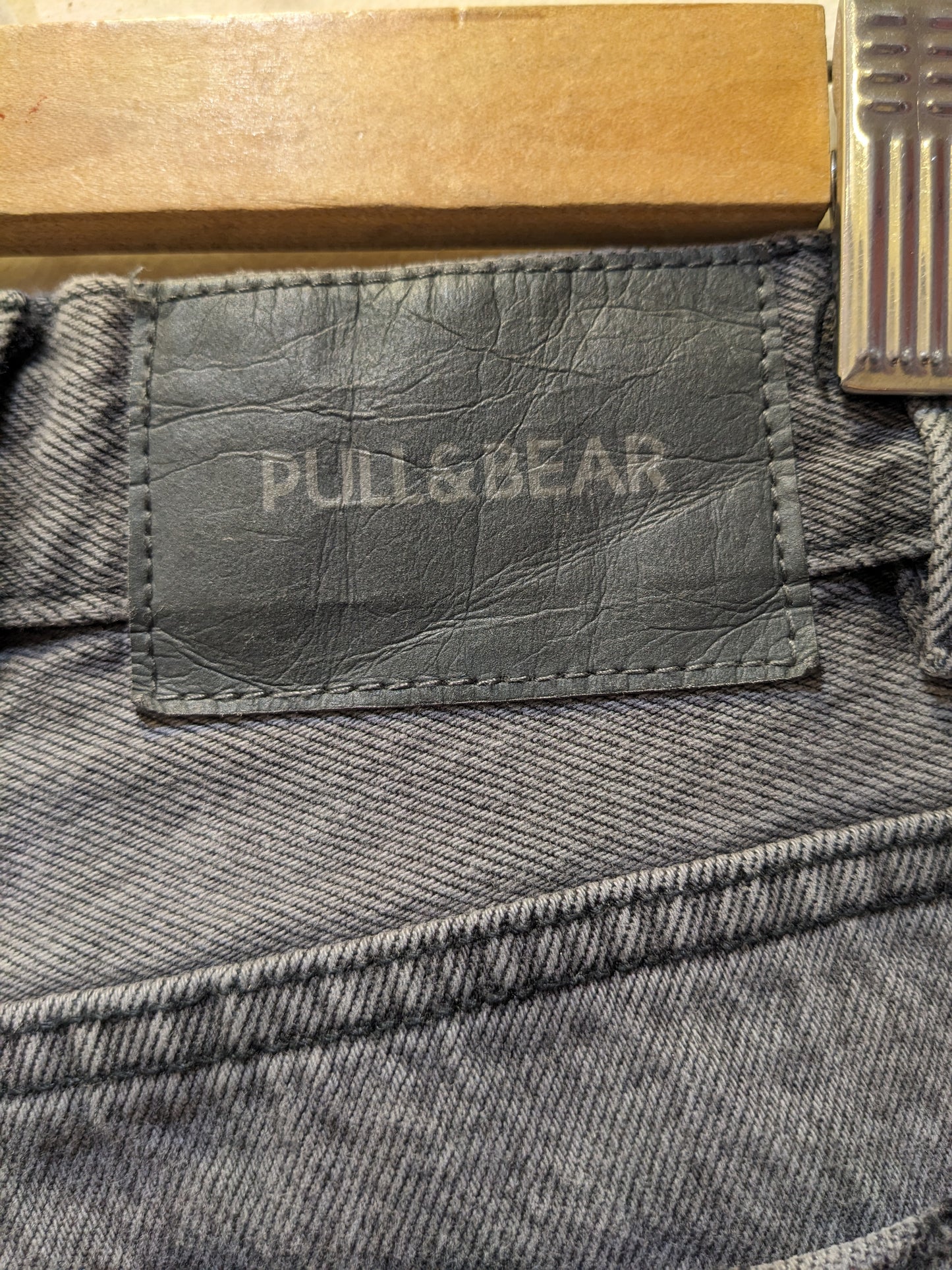 Pull & Bear Grey Straight Fit Jeans