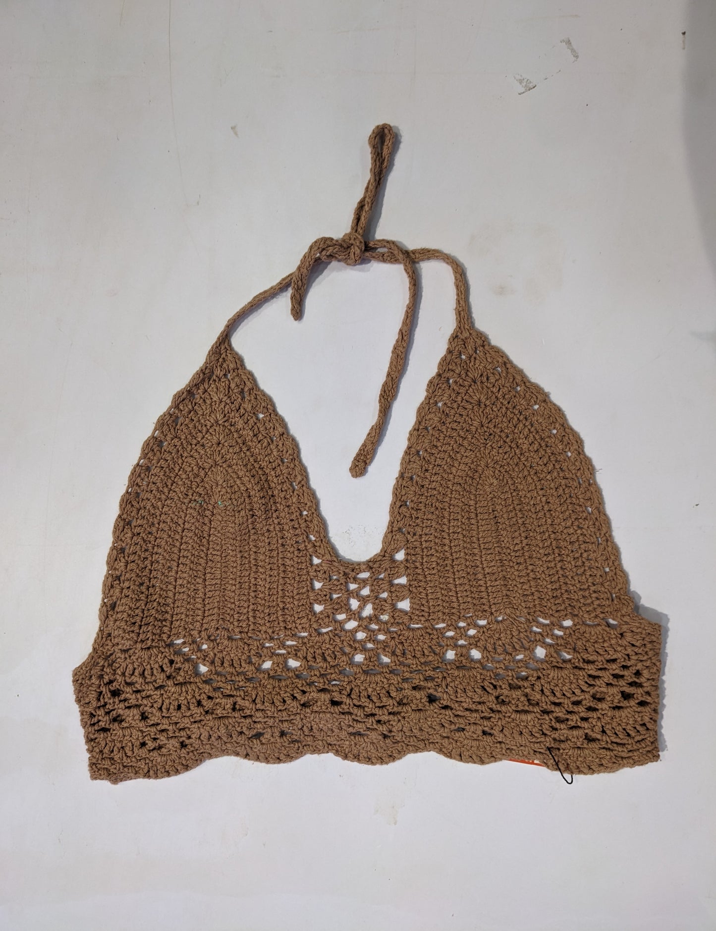 Brown Crochet Top