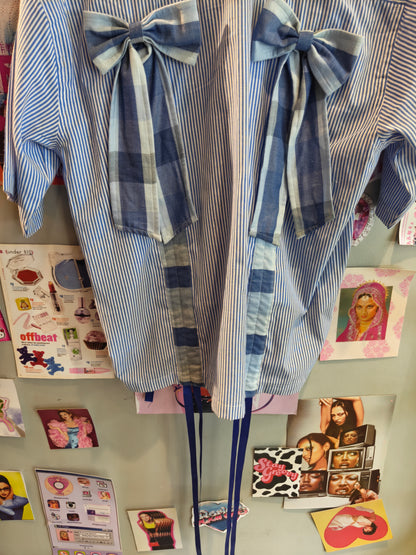 Collab Cotton Blue Shirt
